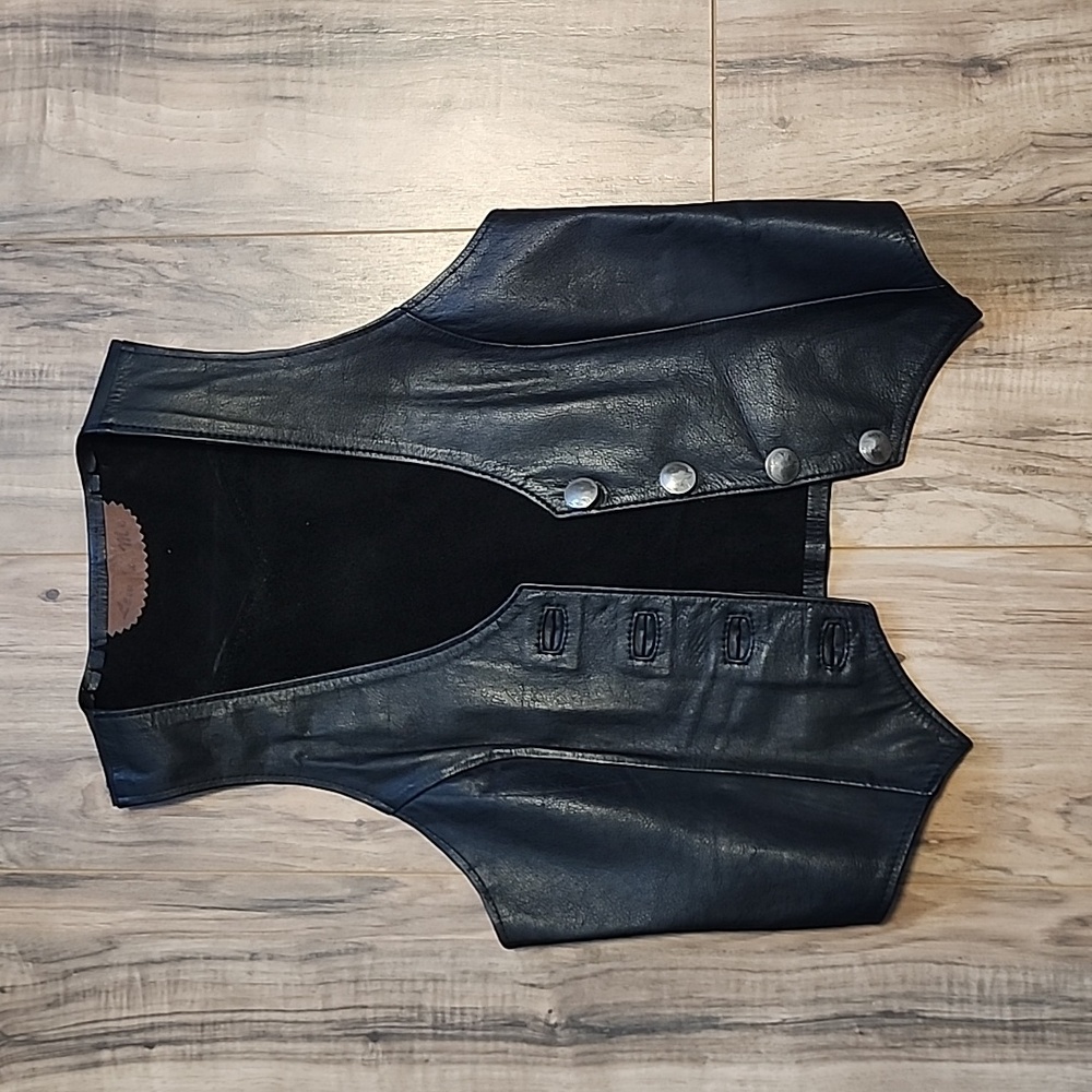 Custom Lew n' Me leather vest